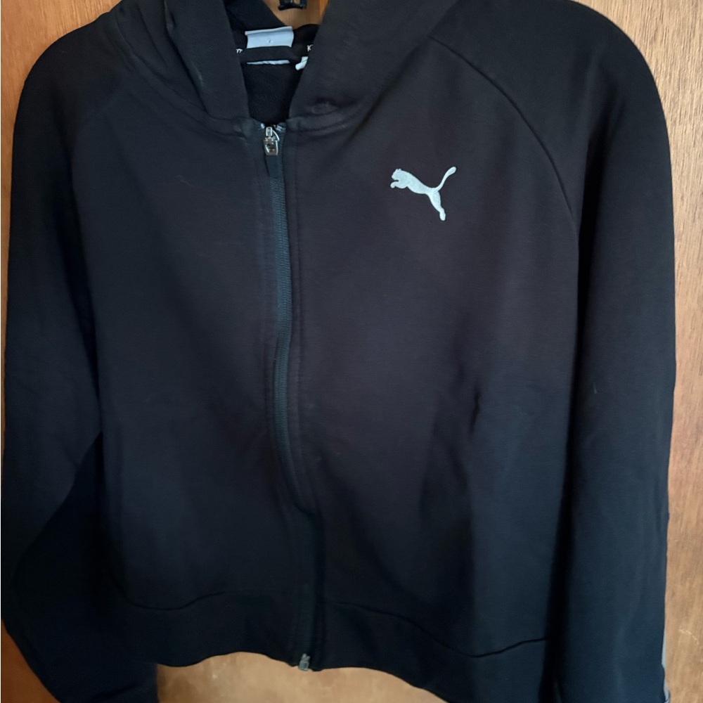 Puma Black Full-Zip Hoodie